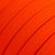 Electric cable for string lights, rayon fabric cover, orange fluorescent CF15