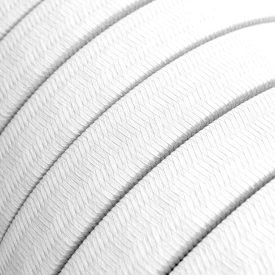   Electric cable for chain lighting, rayon fabric cover, white CM01 - UV resistant