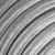 Electric cable for chain lighting, rayon fabric cover, silver CM02