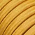 Electric cable for chain lighting, rayon fabric cover, gold CM05