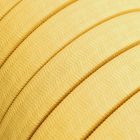 Electric cable for chain lighting, rayon fabric cover, yellow CM10