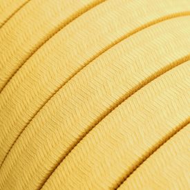   Electric cable for chain lighting, rayon fabric cover, yellow CM10