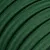 Electric cable for chain lighting, rayon fabric cover, dark green CM21