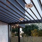 Electric cable for string lights, gray linen cover CN02 - UV-resistant