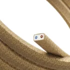 Electric cable for String Lights, with jute fabric cover CN06