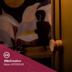 Electric cable for string lights, rayon fabric cover, black-whiskey color, CZ22