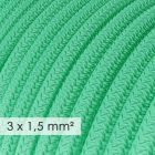 Large cross-section electrical cable 3X1.50 Circle - Opal Rh69 covered with artificial silk