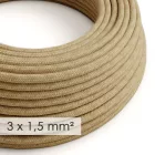 Large cross-section electrical cable 3x1.50 round - jute covered RN06