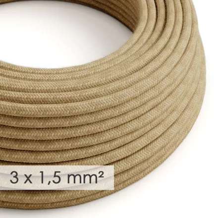 Large cross-section electrical cable 3x1.50 round - jute covered RN06