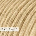 Large cross-section electrical cable 3x1.50 round - jute covered RN06