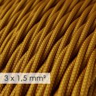 Large cross-section electrical cable 3x1.50 stranded - rayon sheath Gold TM05