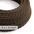 Large cross-section electrical cable 3x1.50 stranded - natural brown linen covering TN04