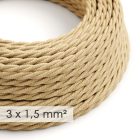 Large cross-section electrical cable 3x1.50 twisted - jute sheath TN06