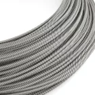 Extra low voltage power cable, coated with silk-effect material Vertigo Slate White ERM37