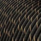 Extra low voltage power cable, coated with silk-effect material, Vertigo Black and Gold ERM42