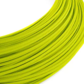   Extra low voltage power cable, coated with silk-effect material, yellow Fluo RF10