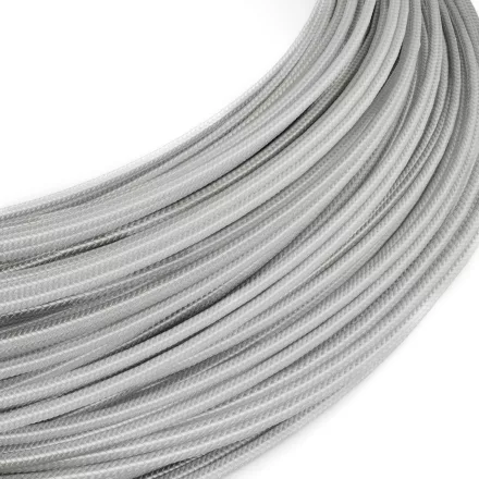 Extra low voltage power cable, coated with silk-effect material, silver RM02