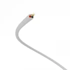 Extra low voltage power cable, coated with silk-effect material, silver RM02