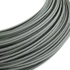 Extra low voltage power cable, coated with silk-effect material, gray RM03