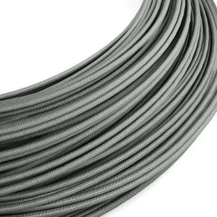 Extra low voltage power cable, coated with silk-effect material, gray RM03