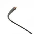Extra low voltage power cable, coated with silk-effect material, black RM04