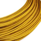 Extra low voltage power cable, coated with silk-effect material, gold RM05