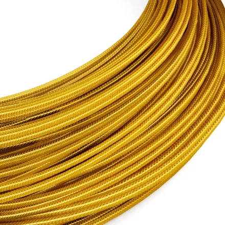 Extra low voltage power cable, coated with silk-effect material, gold RM05