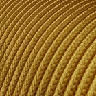 Extra low voltage power cable, coated with silk-effect material, gold RM05