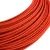Extra low voltage power cable, coated with silk-effect material, red RM09