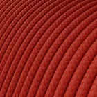 Extra low voltage power cable, coated with silk-effect material, red RM09