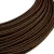 Extra low voltage power cable, coated with silk-effect material, brown RM13