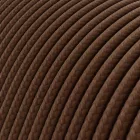 Extra low voltage power cable, coated with silk-effect material, brown RM13