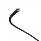 Extra low voltage power cable, coated with silk-effect material, brown RM13