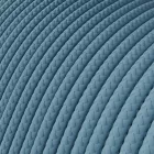 Extra low voltage power cable, coated with silk-effect material, light blue RM17