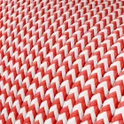 Extra low voltage power cable, coated with silk-effect material, ZigZag white and red RZ09