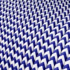 Extra low voltage power cable, coated with silk-effect material, zigzag white and blue RZ12