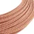 Extra low voltage power cable, coated with silk-effect material, zigzag white and orange RZ15