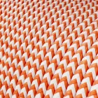 Extra low voltage power cable, coated with silk-effect material, zigzag white and orange RZ15