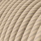 Cotton and linen straw Vertigo textile cable - The original Creative-Cables - ERD20 round 2x0.75 mm / 3x0.75 mm