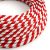  Glossy Candy Cane Vertigo textile cable - The original creative cables - ERM39 round 2x0.75mm / 3x0.75mm