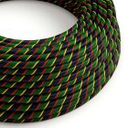  Glossy Classic Regimental Vertigo textile cable - The original creative cables - ERM62 round 2x0.75mm / 3x0.75mm