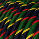  Glossy Classic Regimental Vertigo textile cable - The original creative cables - ERM62 round 2x0.75mm / 3x0.75mm