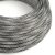 Glossy optical black and silver Vertigo textile cable – The original Creative-Cables – ERM64 round 2x0.75 mm / 3x0.75 mm