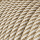 Cotton and natural jute Vertigo textile cable – The original Creative-Cables – ERN07 round 2x0.75 mm / 3x0.75 mm