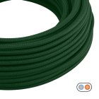 Glossy forest green flat power cable - PM21