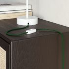 Glossy forest green flat power cable - PM21