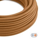 Whiskey fabric-covered flat power cable - PM22