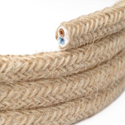 Natural jute-covered flat cable - PN06