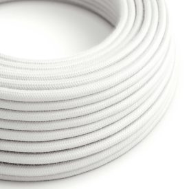   Cotton, pure white textile cable – The original Creative-Cables – RC01 round 2x0.75 mm / 3x0.75 mm