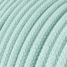 Cotton celadon green textile cable – The original Creative-Cables – RC18 round 2x0.75 mm / 3x0.75 mm